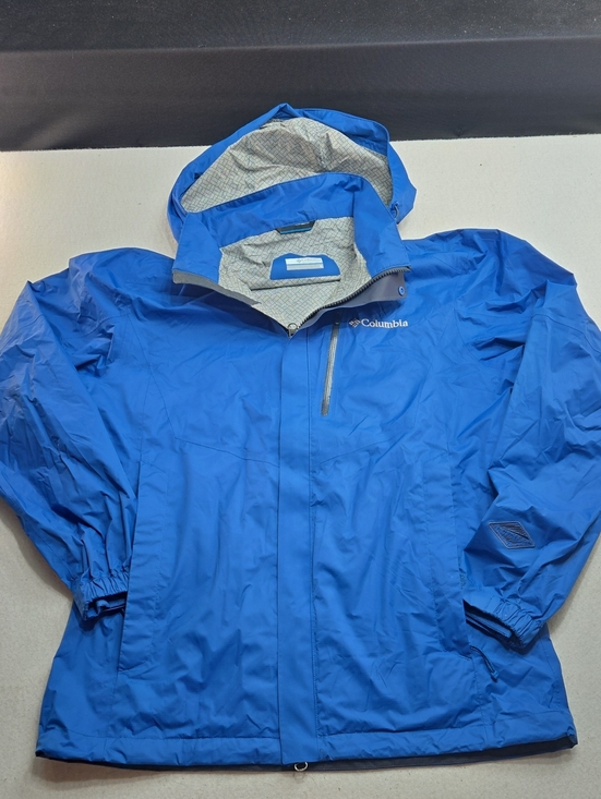 Columbia Jackets & Blazers - Columbia Woman's Blue Hooded Rain Jacket